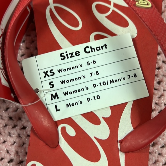 NWT Coca-Cola flip flops - Picture 2 of 4